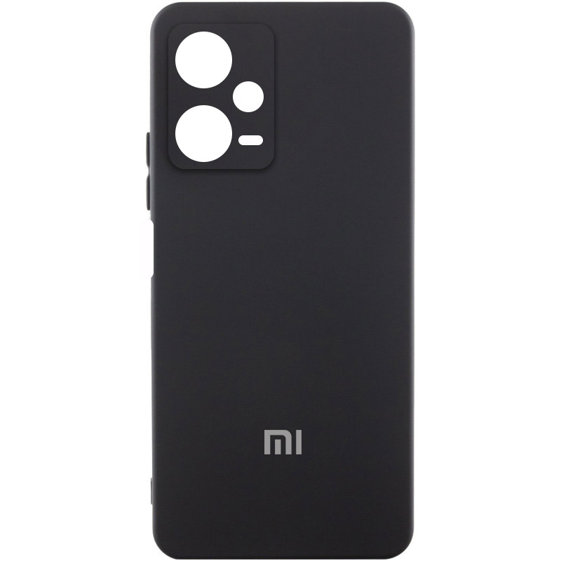 Чохол Silicone Cover Lakshmi Full Camera (AA) with logo для Xiaomi Redmi Note 12 Pro+ 5G (Чорний / Black)