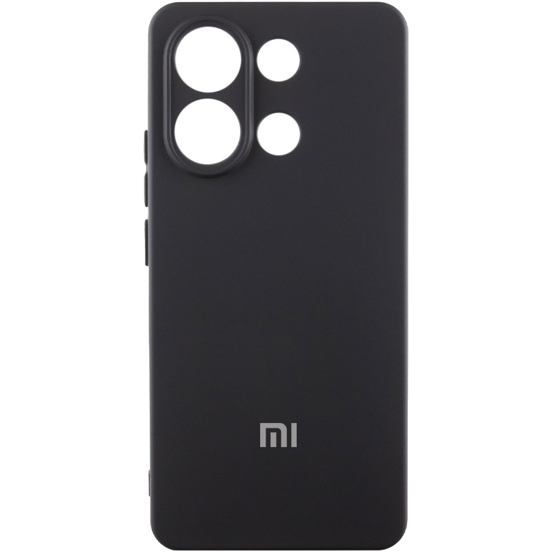 Чехол Silicone Cover Lakshmi Full Camera (AA) with logo для Xiaomi Redmi Note 13 5G (Черный / Black)