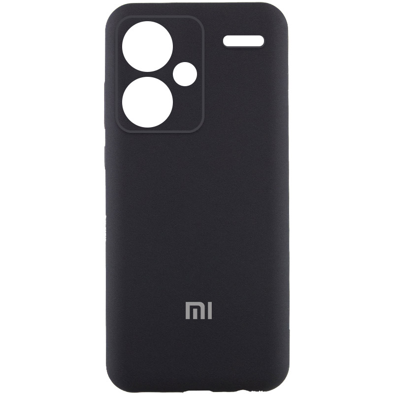 Чехол Silicone Cover Lakshmi Full Camera (AA) with logo для Xiaomi Redmi Note 13 Pro+ (Черный / Black)