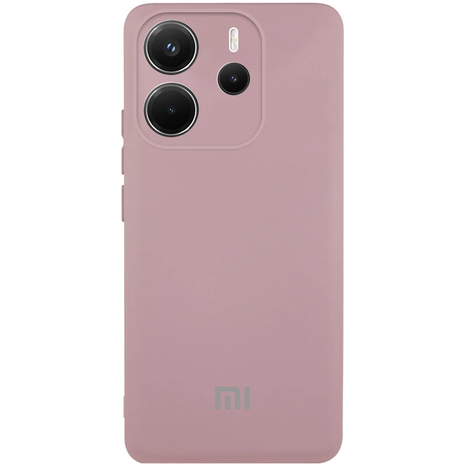 Чехол Silicone Cover Lakshmi Full Camera (AA) with logo для Xiaomi Redmi Note 14 4G (Europe version) (Розовый / Pink Sand)