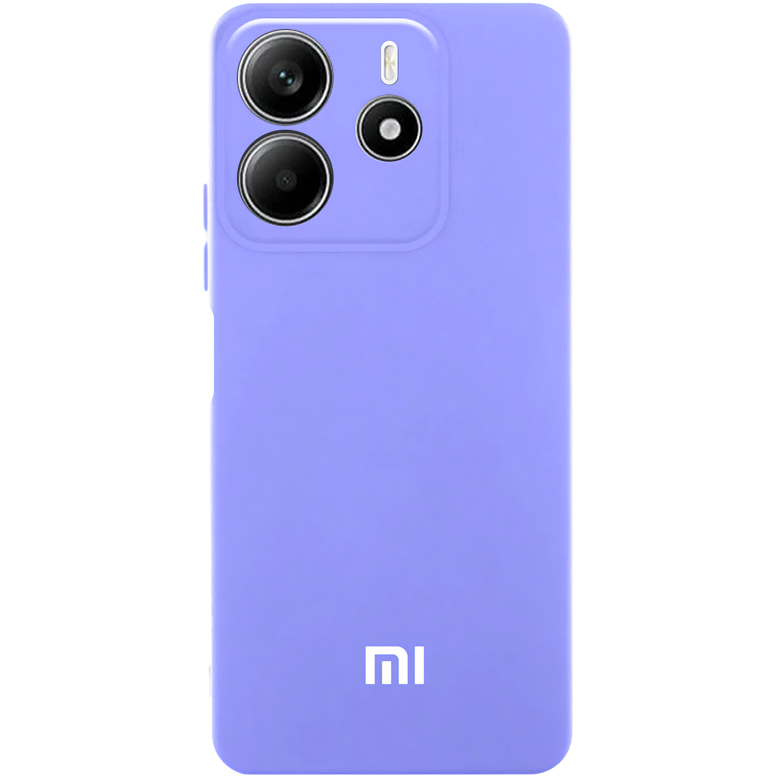 Чехол Silicone Cover Lakshmi Full Camera (AA) with logo для Xiaomi Redmi Note 14 4G (Europe version) (Сиреневый / Dasheen)