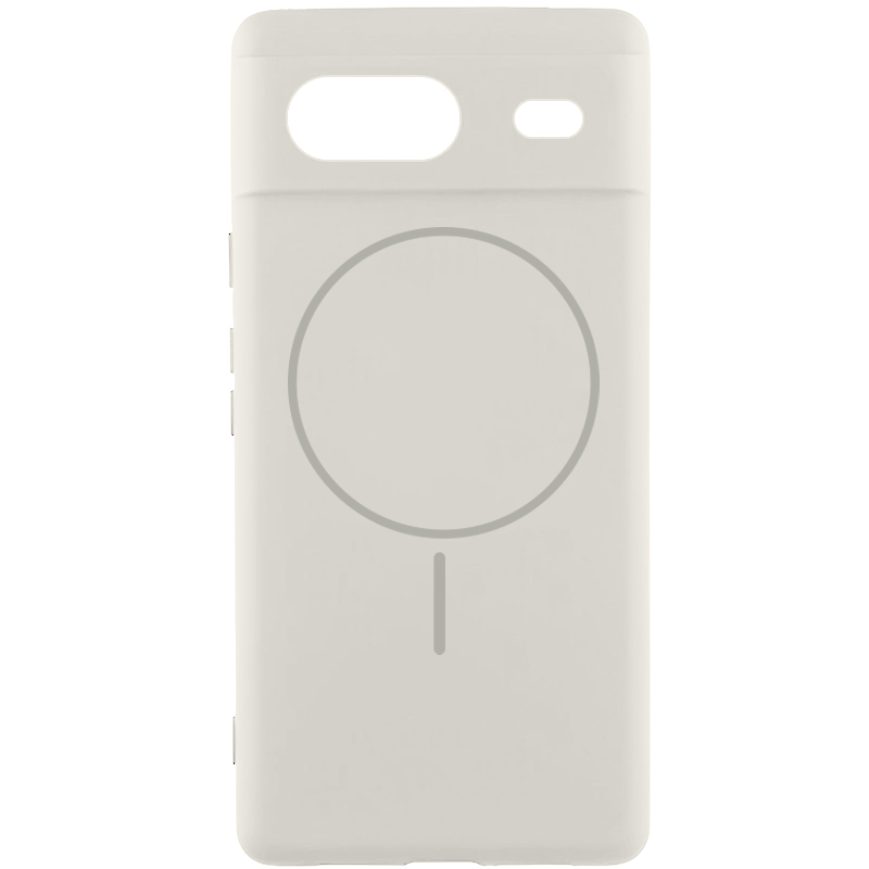 Чохол Silicone Cover Lakshmi Full Camera (AA) with MagFit для Google Pixel 8 (Білий / White)