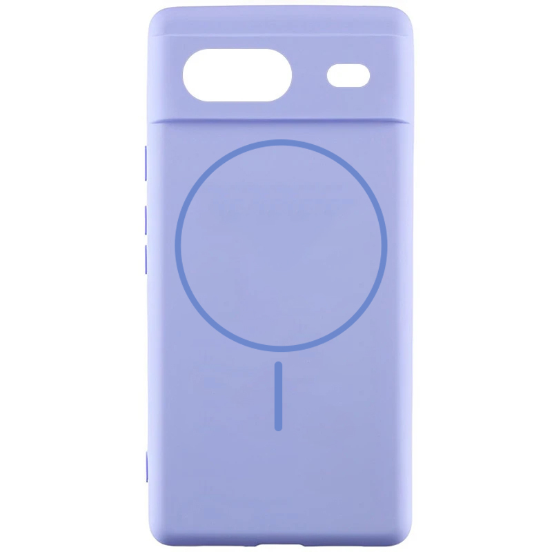 Чохол Silicone Cover Lakshmi Full Camera (AA) with MagFit для Google Pixel 8 (Бузковий / Dasheen)