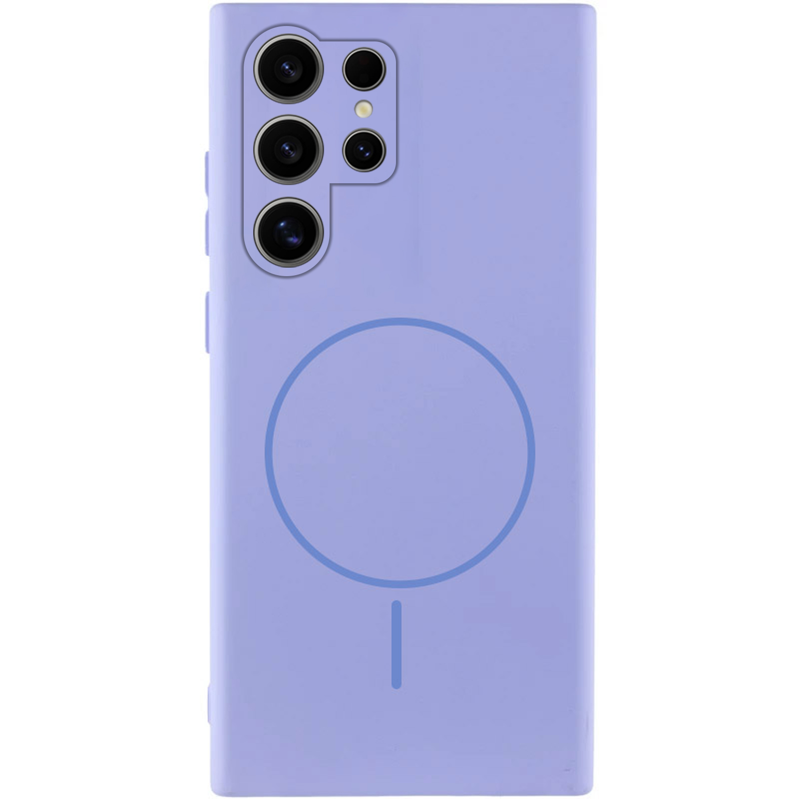 Чехол Silicone Cover Lakshmi Full Camera (AA) with MagFit для Samsung Galaxy S24 Ultra (Сиреневый / Dasheen)