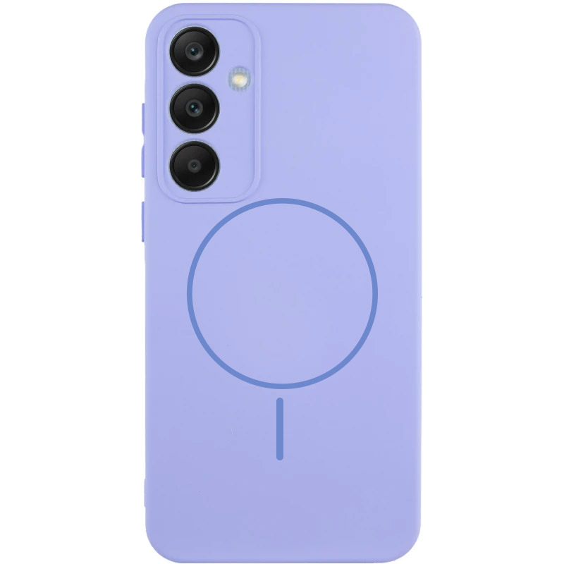 Чехол Silicone Cover Lakshmi Full Camera (AA) with MagFit для Samsung Galaxy S24 (Сиреневый / Dasheen)