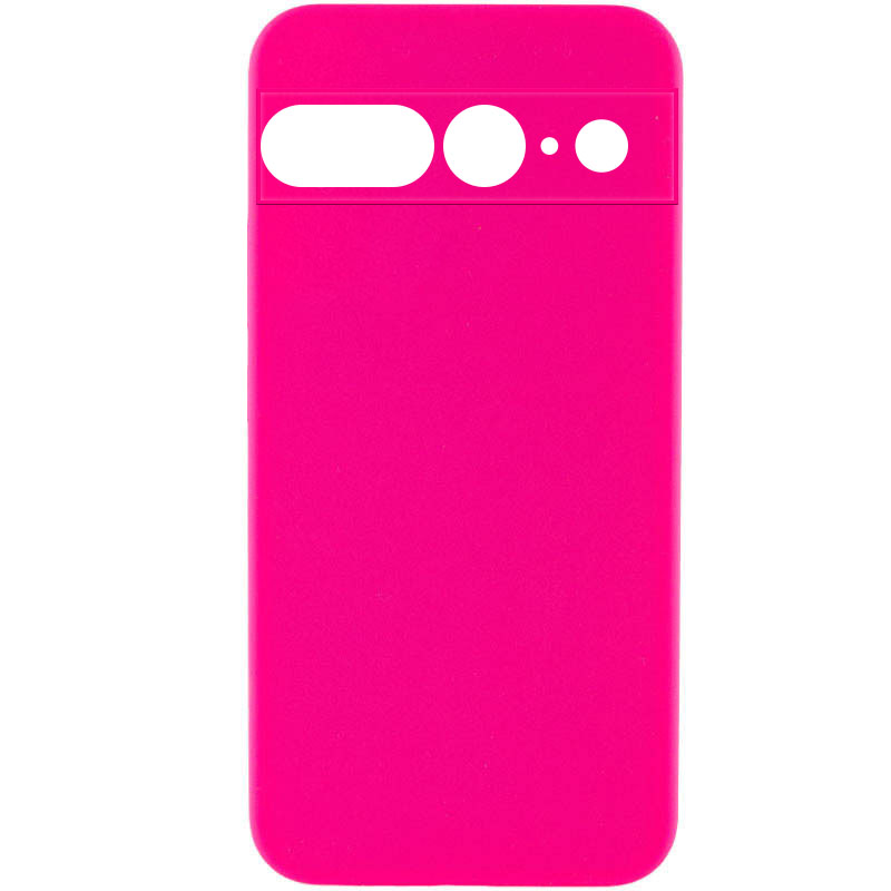 Чехол Silicone Cover Lakshmi Full Camera (AAA) для Google Pixel 7 Pro (Розовый / Barbie pink)