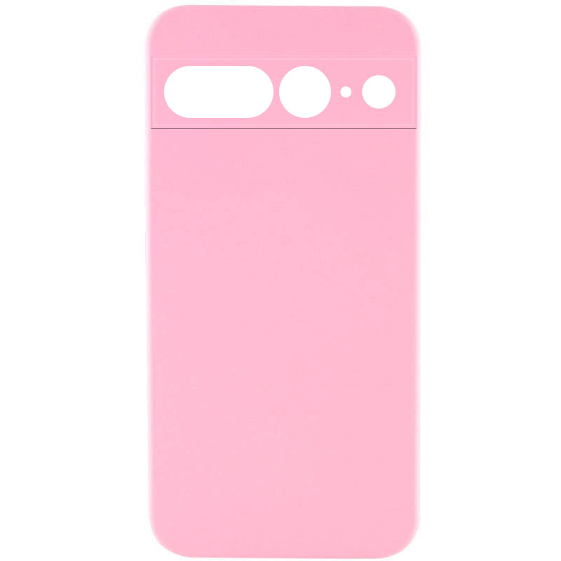 Чехол Silicone Cover Lakshmi Full Camera (AAA) для Google Pixel 7 Pro (Розовый / Light pink)