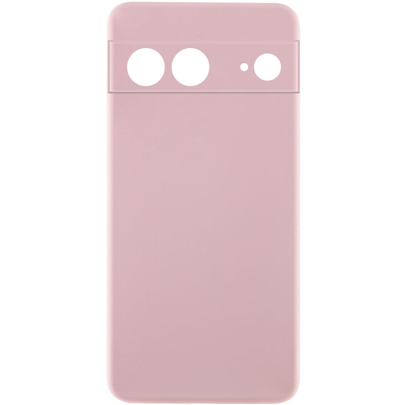 Чохол Silicone Cover Lakshmi Full Camera (AAA) для Google Pixel 7 (Рожевий / Pink Sand)