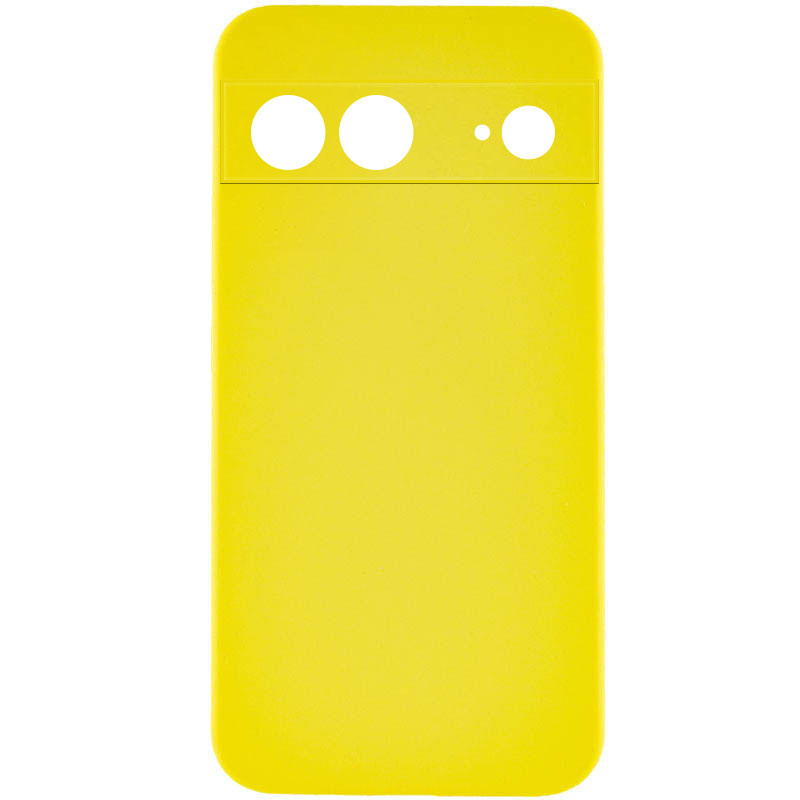 Чехол Silicone Cover Lakshmi Full Camera (AAA) для Google Pixel 7 (Желтый / Yellow)
