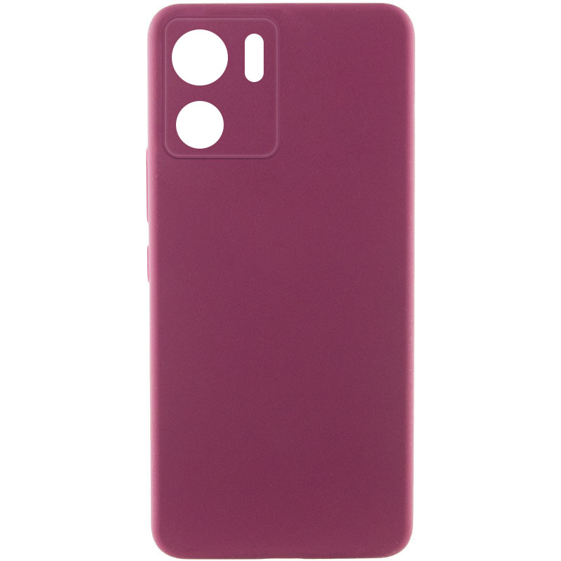 Чохол Silicone Cover Lakshmi Full Camera (AAA) для Motorola Edge 40 (Бордовий / Plum)