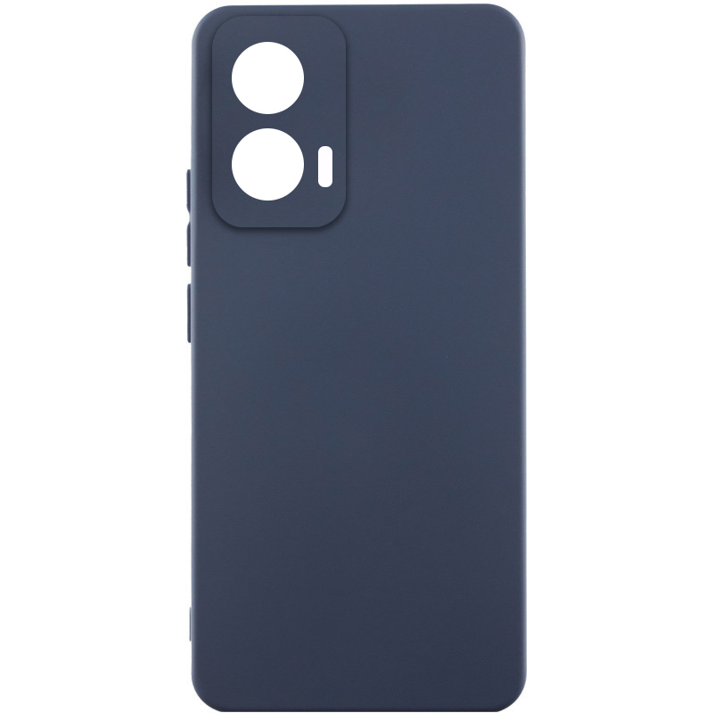 Чехол Silicone Cover Lakshmi Full Camera (AAA) для Motorola Edge 60 / Edge 60 Fusion (Темно-синий / Midnight blue)