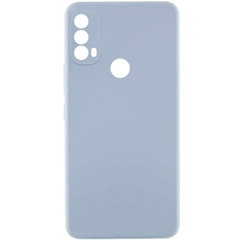 Чехол Silicone Cover Lakshmi Full Camera (AAA) для Motorola Moto E40 (Голубой / Sweet Blue)
