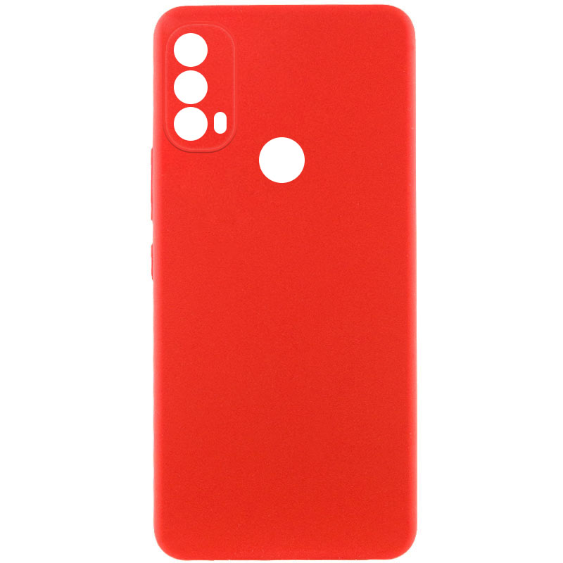 Чохол Silicone Cover Lakshmi Full Camera (AAA) для Motorola Moto E40 (Червоний / Red)