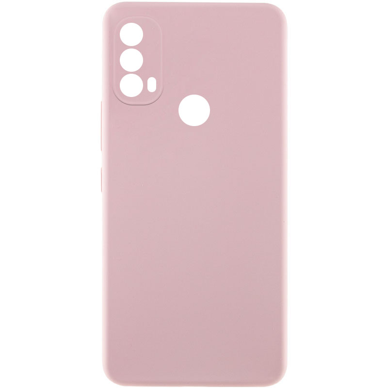 Чохол Silicone Cover Lakshmi Full Camera (AAA) для Motorola Moto E40 (Рожевий / Pink Sand)