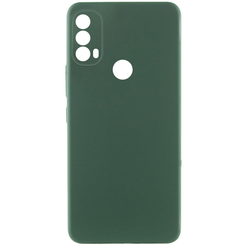 Чехол Silicone Cover Lakshmi Full Camera (AAA) для Motorola Moto E40 (Зеленый / Cyprus Green)