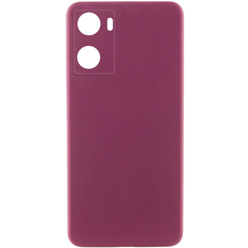 Чехол Silicone Cover Lakshmi Full Camera (AAA) для Oppo A57s / A77s (Бордовый / Plum)