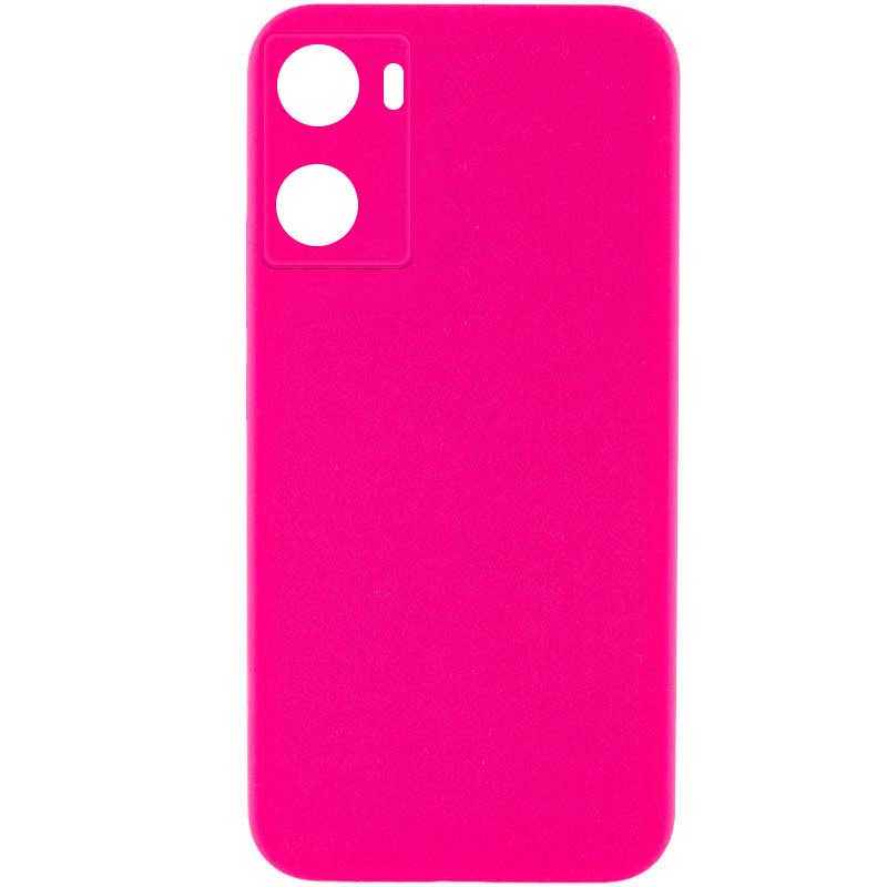Чехол Silicone Cover Lakshmi Full Camera (AAA) для Oppo A57s / A77s (Розовый / Barbie pink)