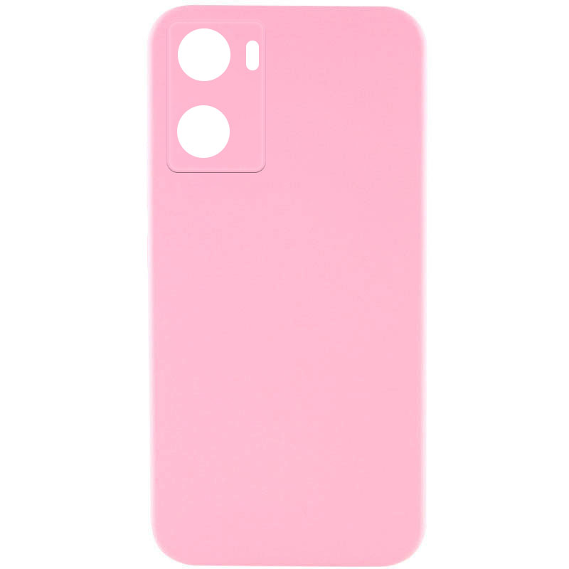 Чохол Silicone Cover Lakshmi Full Camera (AAA) для Oppo A57s (Рожевий / Light pink)