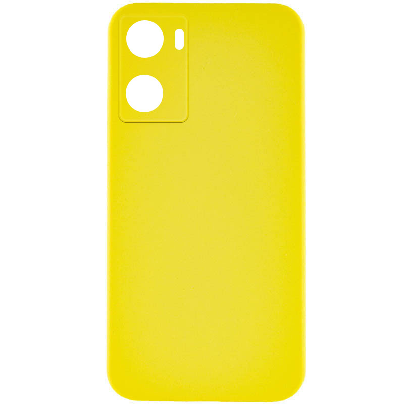 Чохол Silicone Cover Lakshmi Full Camera (AAA) для Oppo A57s (Жовтий / Yellow)
