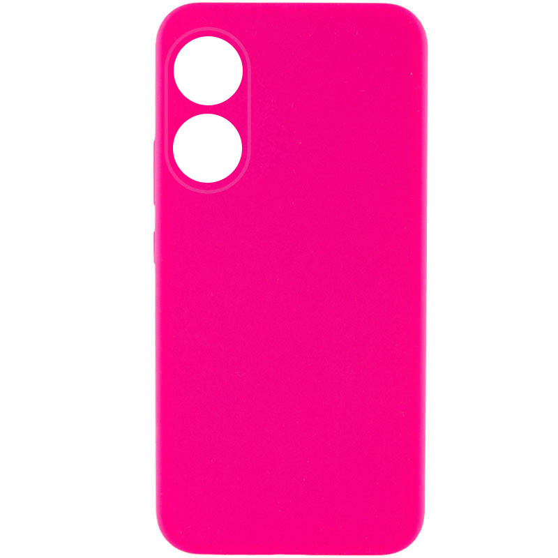 Чохол Silicone Cover Lakshmi Full Camera (AAA) для Oppo A58 4G (Рожевий / Barbie pink)