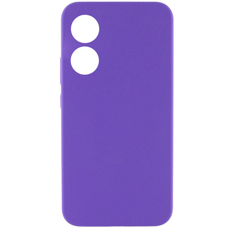 Чохол Silicone Cover Lakshmi Full Camera (AAA) для Oppo A78 4G (Фіолетовий / Amethyst)