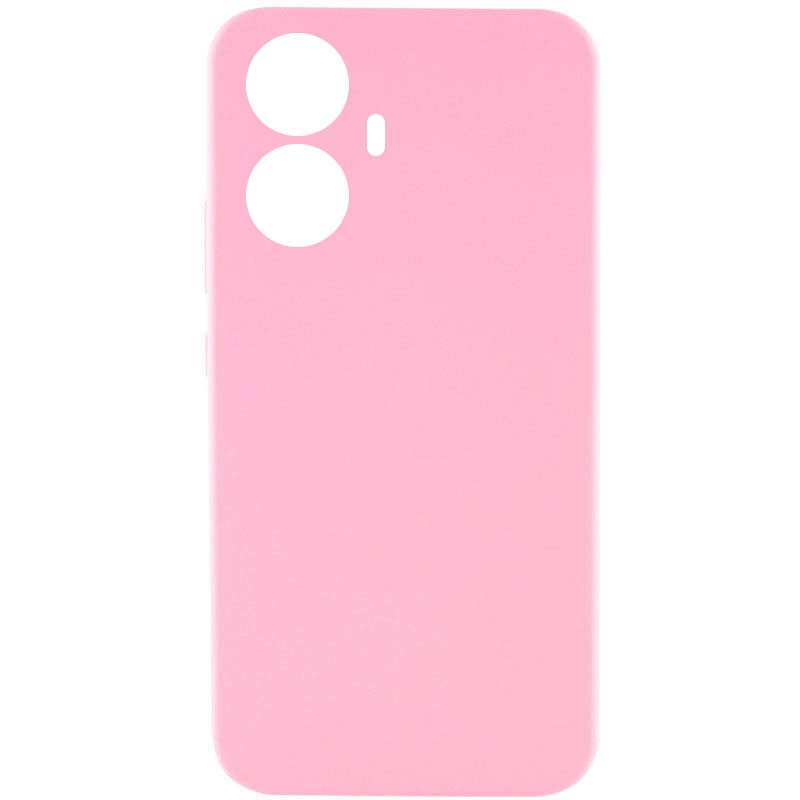 Чохол Silicone Cover Lakshmi Full Camera (AAA) для Realme 10 Pro+ (Рожевий / Light pink)