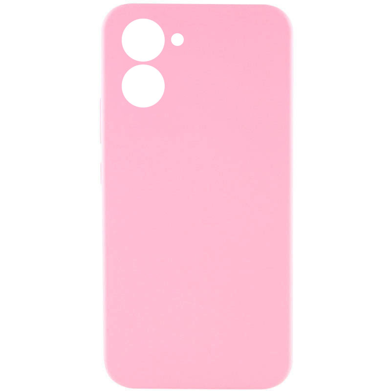 Чехол Silicone Cover Lakshmi Full Camera (AAA) для Realme C33 (Розовый / Light pink)