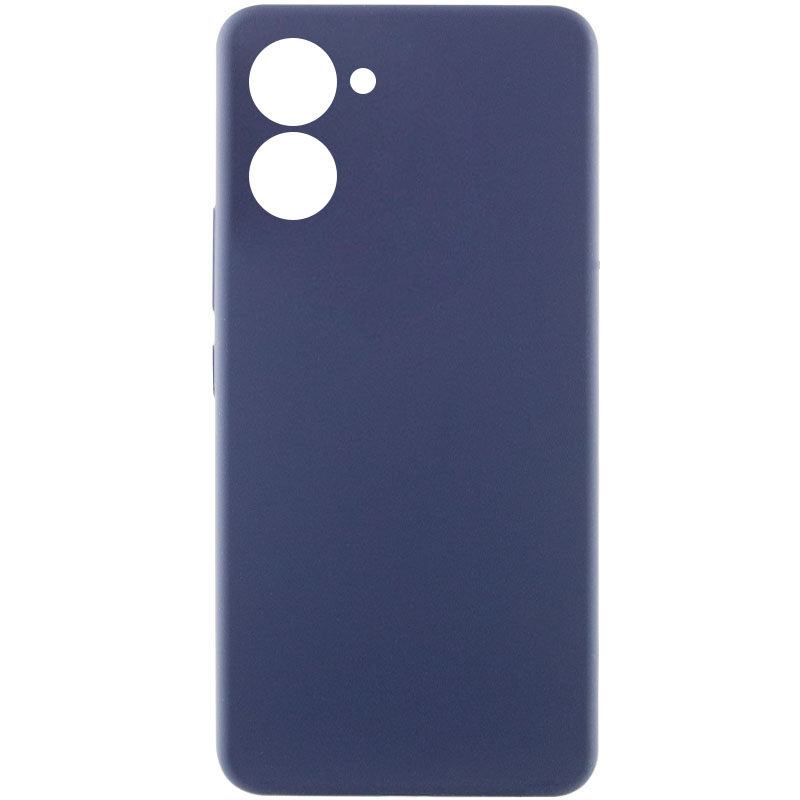Чехол Silicone Cover Lakshmi Full Camera (AAA) для Realme C33 (Темно-синий / Midnight blue)