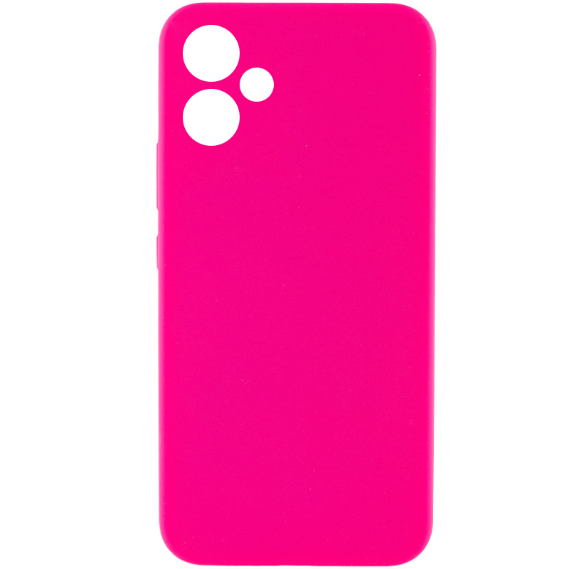 Чохол Silicone Cover Lakshmi Full Camera (AAA) для Samsung Galaxy A06 (Рожевий / Barbie pink)