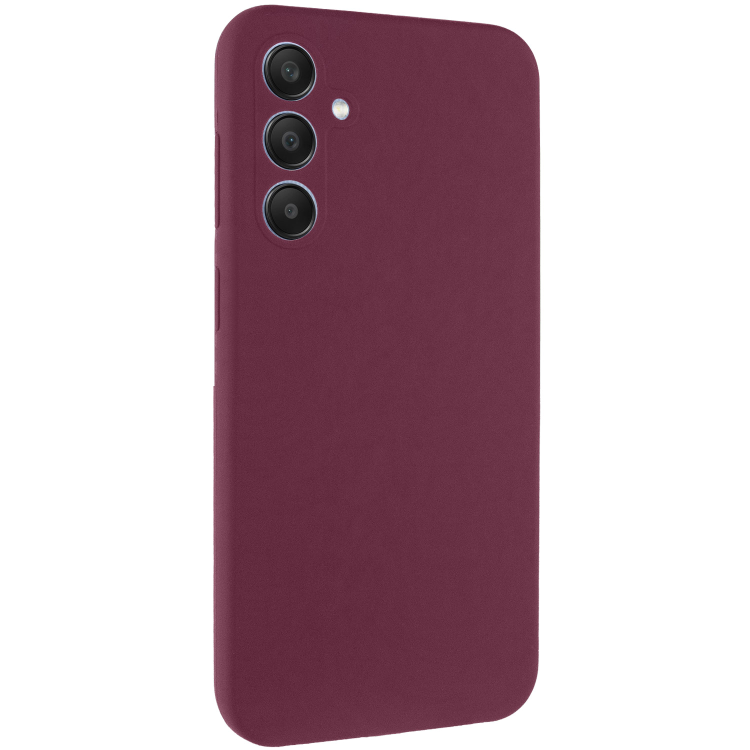 Чехол Silicone Cover Lakshmi Full Camera (AAA) для Samsung Galaxy A36 5G (Бордовый / Plum)
