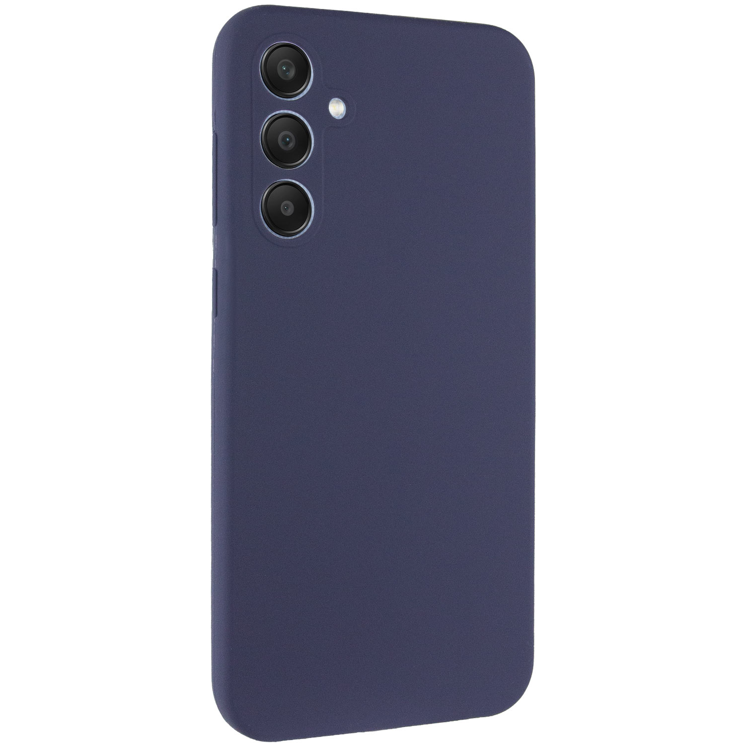 Чехол Silicone Cover Lakshmi Full Camera (AAA) для Samsung Galaxy A36 5G (Темно-синий / Midnight blue)