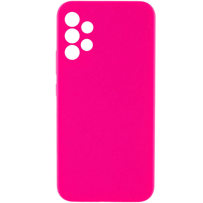 Чехол Silicone Cover Lakshmi Full Camera (AAA) для Samsung Galaxy A52 4G / A52 5G / A52s (Розовый / Barbie pink)