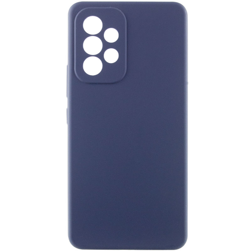 Чехол Silicone Cover Lakshmi Full Camera (AAA) для Samsung Galaxy A52 4G / A52 5G / A52s (Темно-синий / Midnight blue)