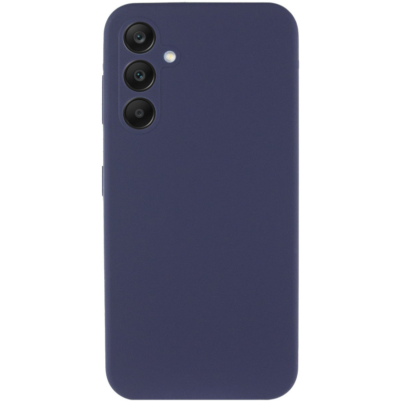 Чохол Silicone Cover Lakshmi Full Camera (AAA) для Samsung Galaxy A55 (Темно-синій / Midnight blue)