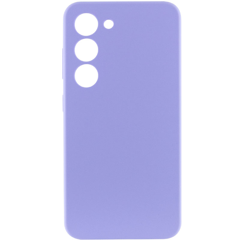 Чехол Silicone Cover Lakshmi Full Camera (AAA) для Samsung Galaxy S21 FE (Сиреневый / Dasheen)