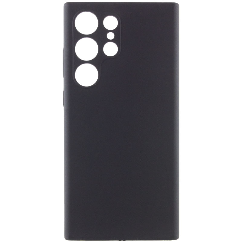 Чохол Silicone Cover Lakshmi Full Camera (AAA) для Samsung Galaxy S23 Ultra (Чорний / Black)