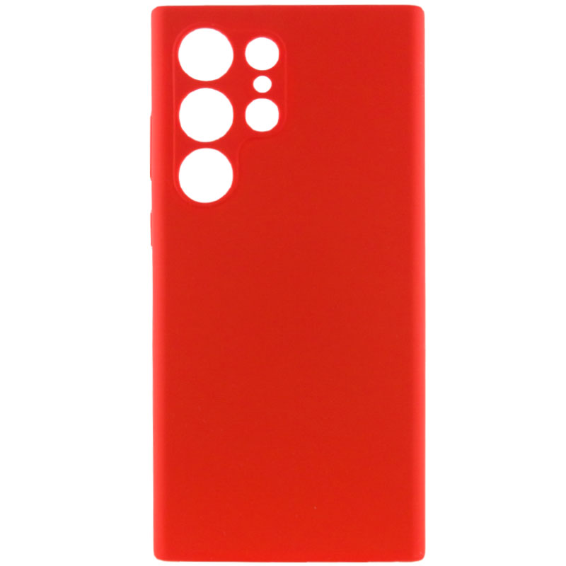 Чехол Silicone Cover Lakshmi Full Camera (AAA) для Samsung Galaxy S23 Ultra (Красный / Red)