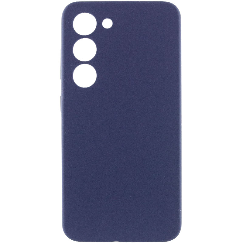 Чохол Silicone Cover Lakshmi Full Camera (AAA) для Samsung Galaxy S23 (Темно-синій / Midnight blue)