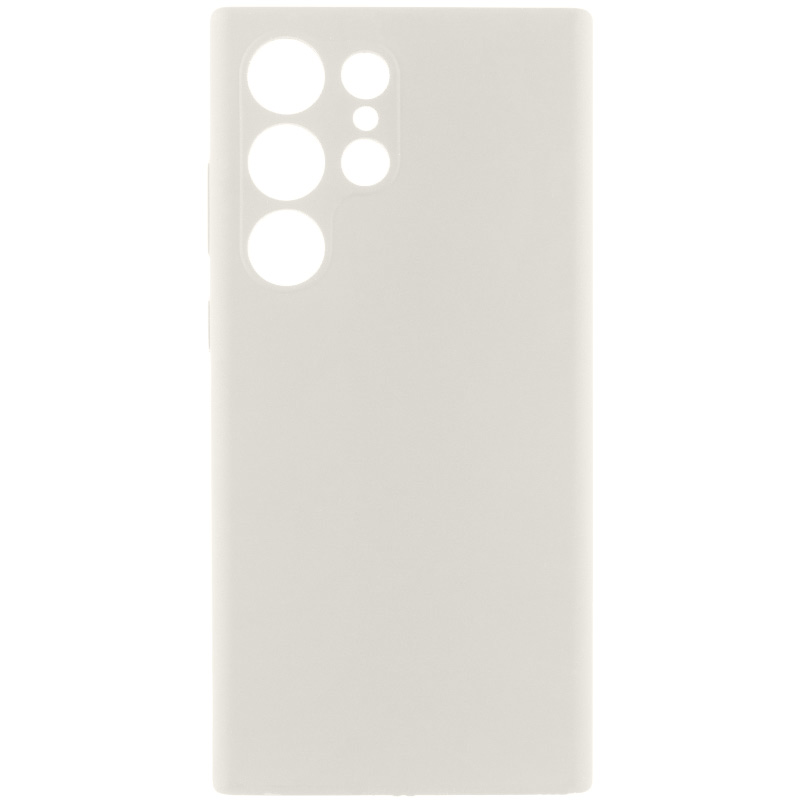 Чехол Silicone Cover Lakshmi Full Camera (AAA) для Samsung Galaxy S24 Ultra (Белый / White)