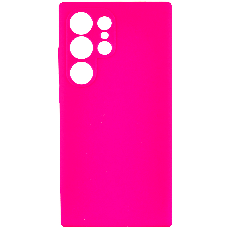 Чехол Silicone Cover Lakshmi Full Camera (AAA) для Samsung Galaxy S24 Ultra (Розовый / Barbie pink)