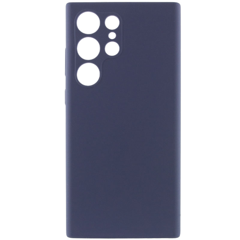 Чехол Silicone Cover Lakshmi Full Camera (AAA) для Samsung Galaxy S24 Ultra (Темно-синий / Midnight blue)