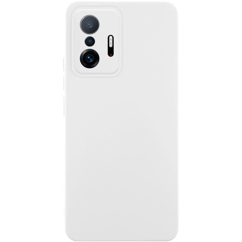 Чехол Silicone Cover Lakshmi Full Camera (AAA) для Xiaomi 11T Pro (Белый / White)