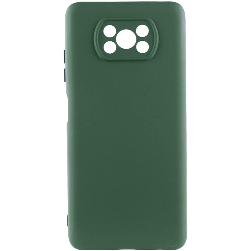 Чехол Silicone Cover Lakshmi Full Camera (AAA) для Xiaomi Poco X3 NFC / Poco X3 Pro (Зеленый / Cyprus Green)