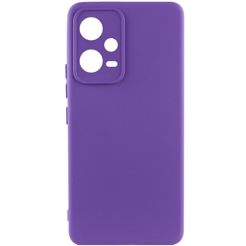 Чохол Silicone Cover Lakshmi Full Camera (AAA) для Xiaomi Redmi Note 12 5G (Фіолетовий / Amethyst)