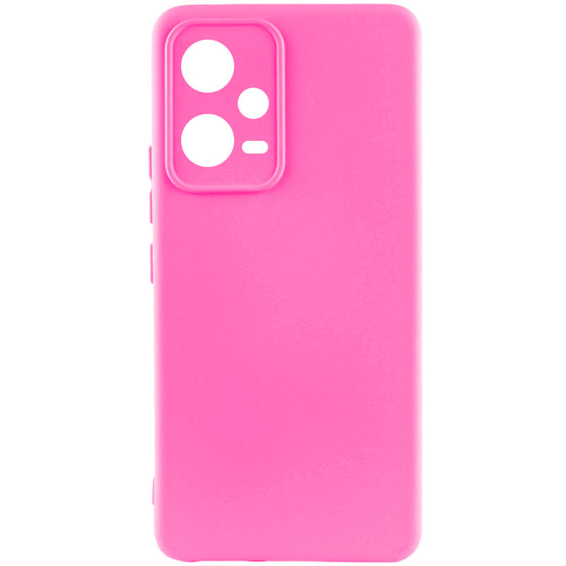 Чохол Silicone Cover Lakshmi Full Camera (AAA) для Xiaomi Redmi Note 12 5G (Рожевий / Barbie pink)
