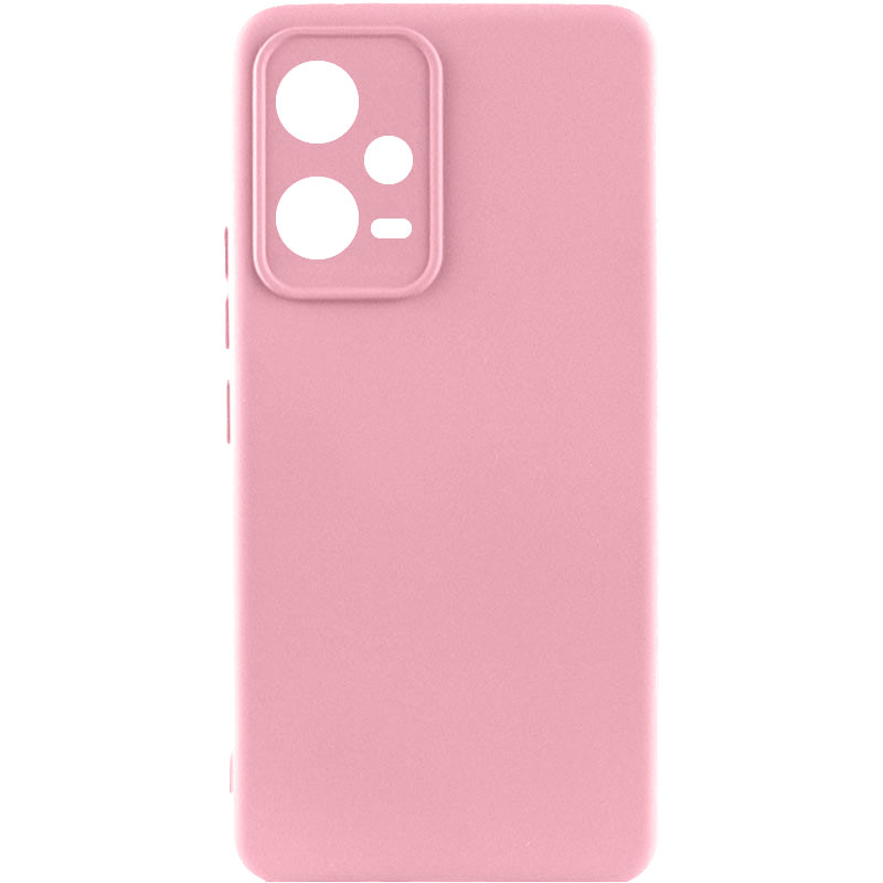 Чохол Silicone Cover Lakshmi Full Camera (AAA) для Xiaomi Redmi Note 12 5G (Рожевий / Light pink)