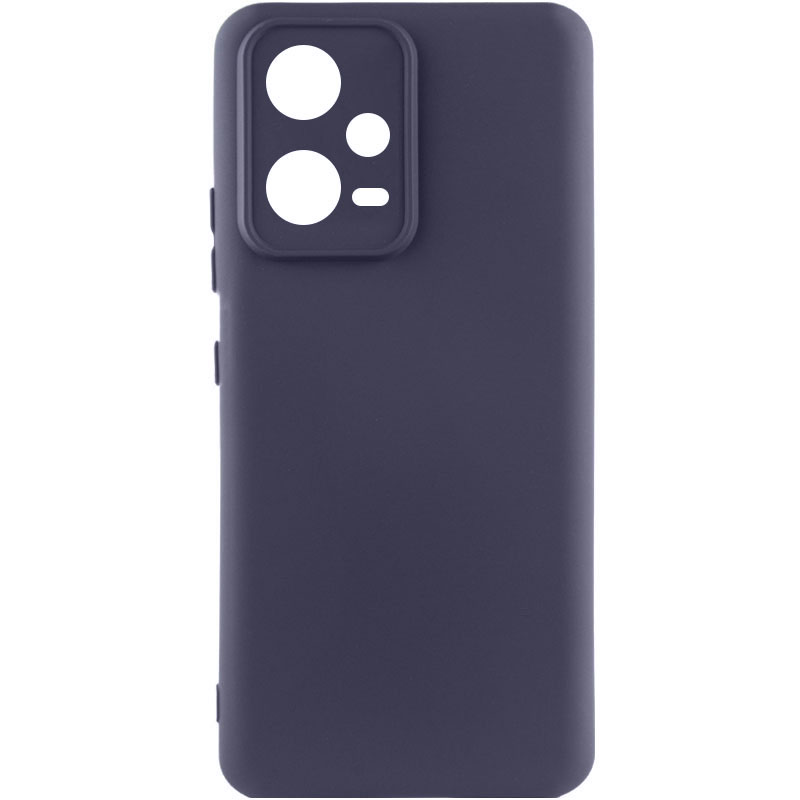 Чохол Silicone Cover Lakshmi Full Camera (AAA) для Xiaomi Redmi Note 12 5G (Сірий / Dark Gray)
