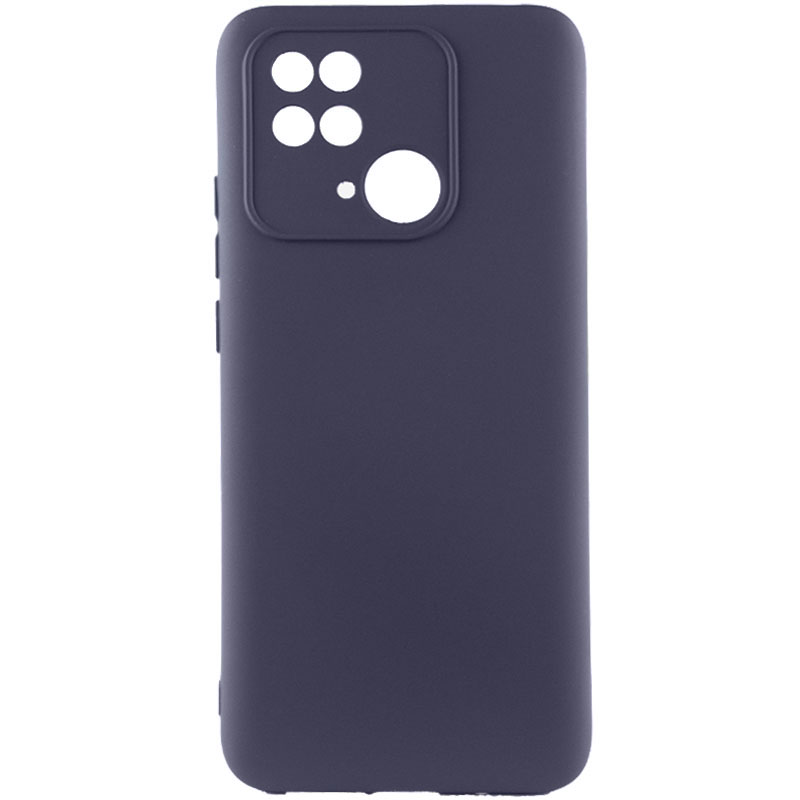 Чехол Silicone Cover Lakshmi Full Camera (AAA) для Xiaomi Redmi 10C (Серый / Dark Gray)