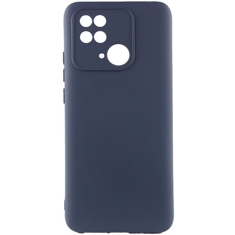 Чохол Silicone Cover Lakshmi Full Camera (AAA) для Xiaomi Redmi 10C (Темно-синій / Midnight blue)