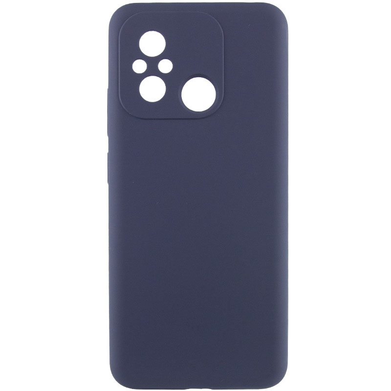 Чехол Silicone Cover Lakshmi Full Camera (AAA) для Xiaomi Redmi 12C (Темно-синий / Midnight blue)